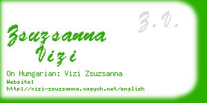 zsuzsanna vizi business card